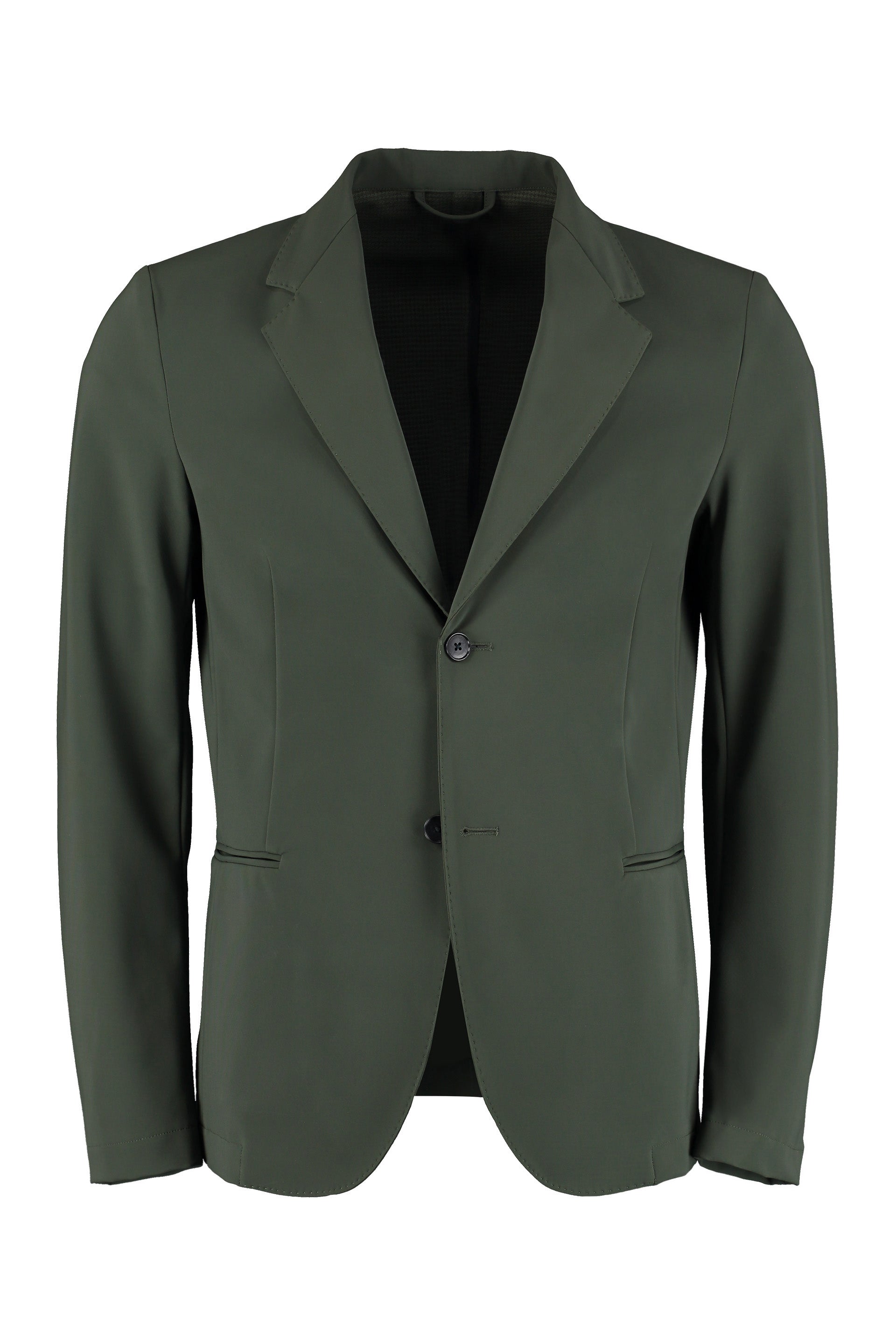 The (alphabet) Single-Breasted Two-Button Jacket with Lapel Collar
