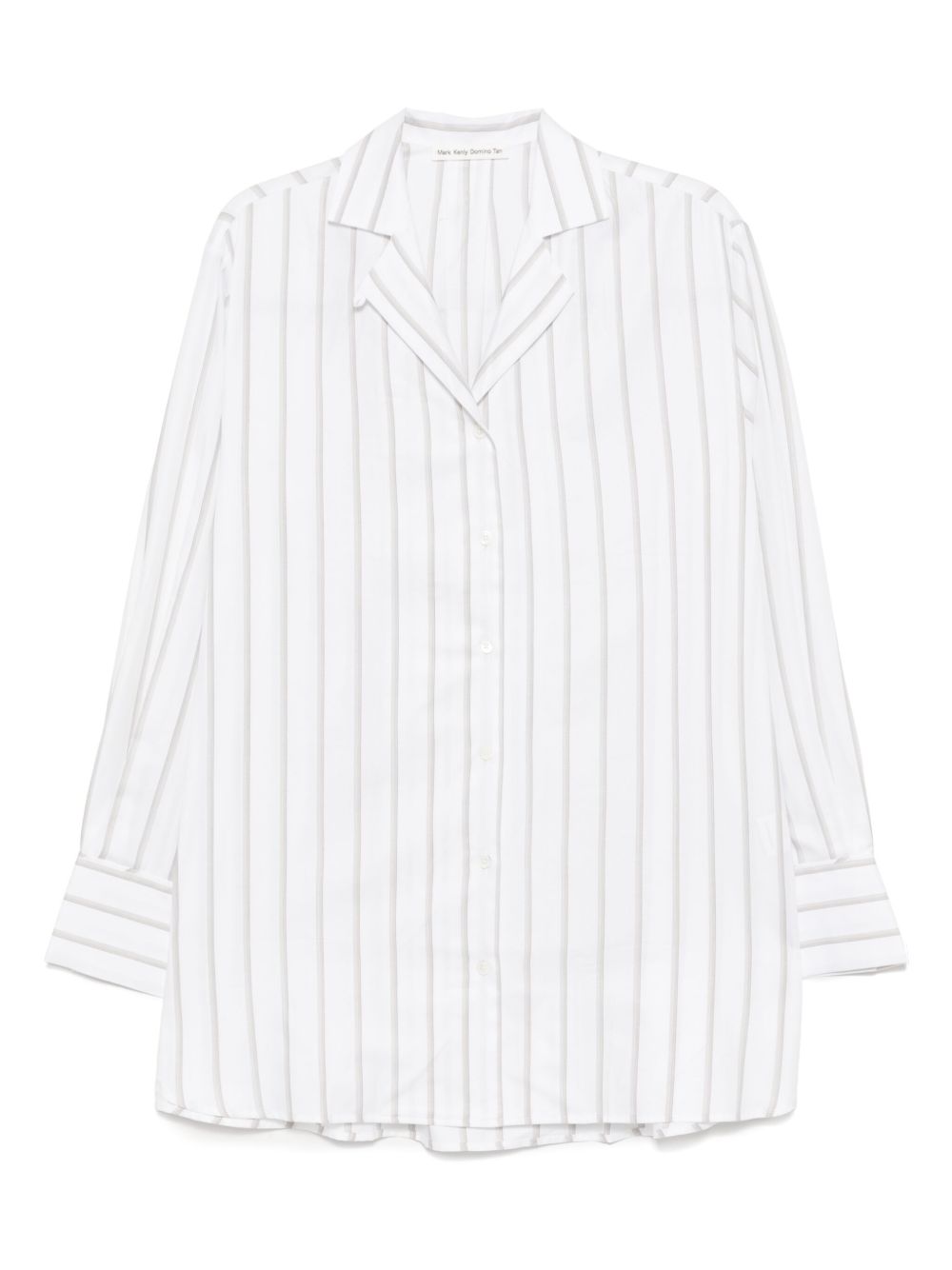 MARK KENLY DOMINO TAN Solin Cotton Dobby shirt - White