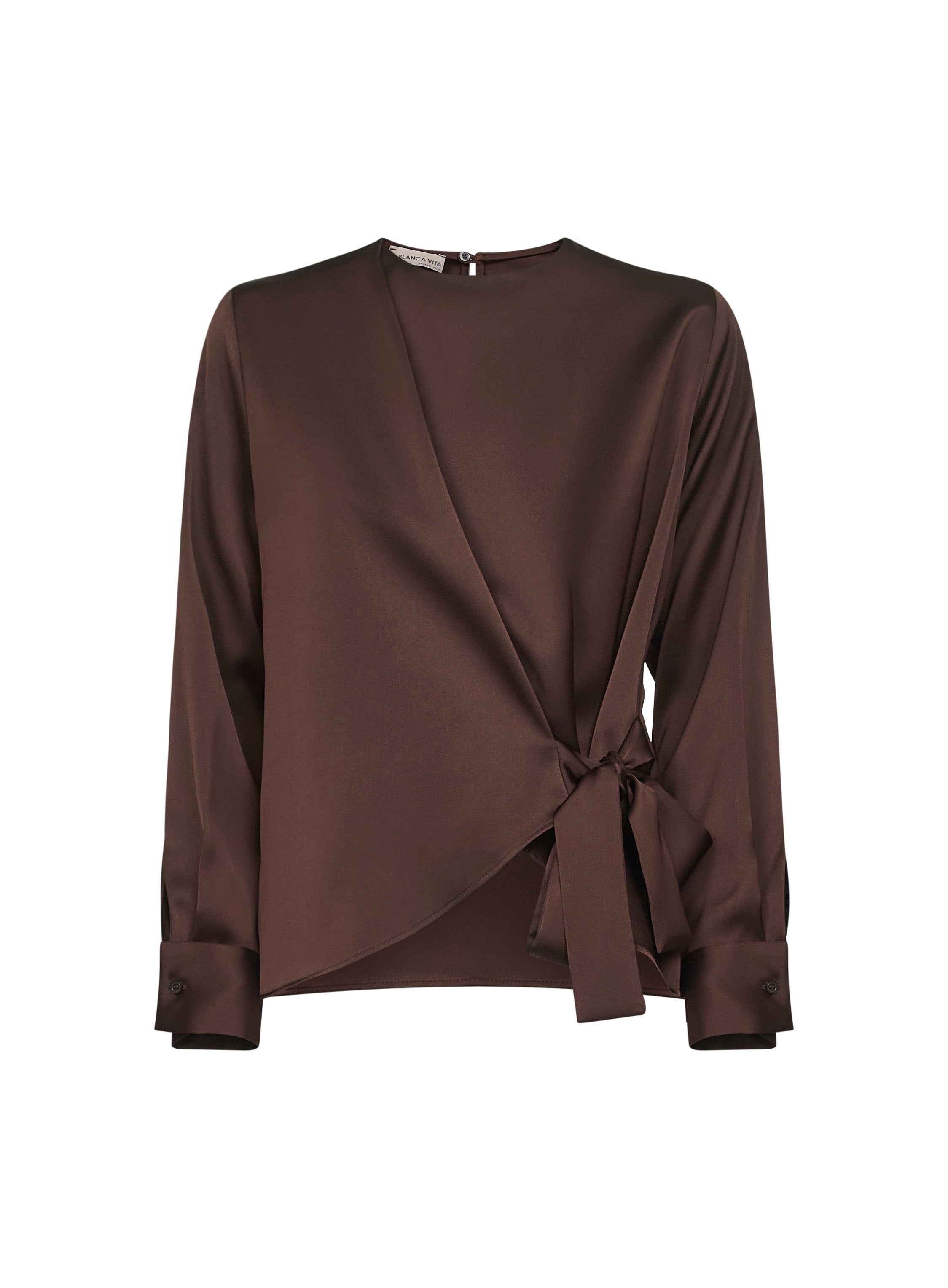Cesta Blouse — Brown