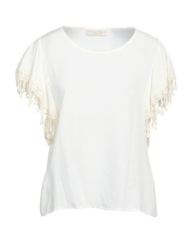 Woman Top Ivory Size 6 Viscose