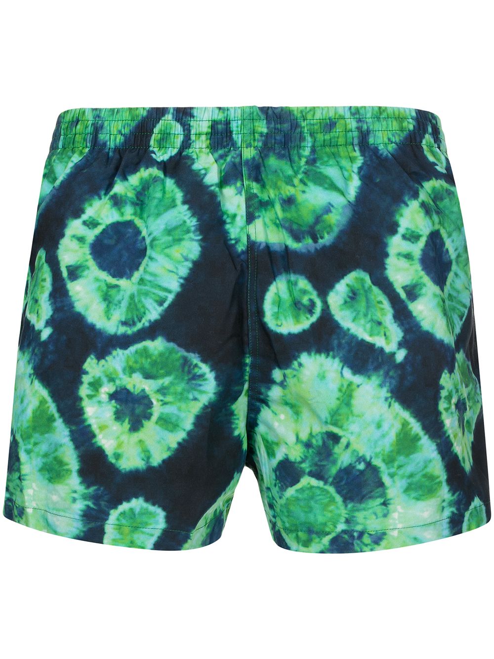 Shibori pattern swim shorts - Blue