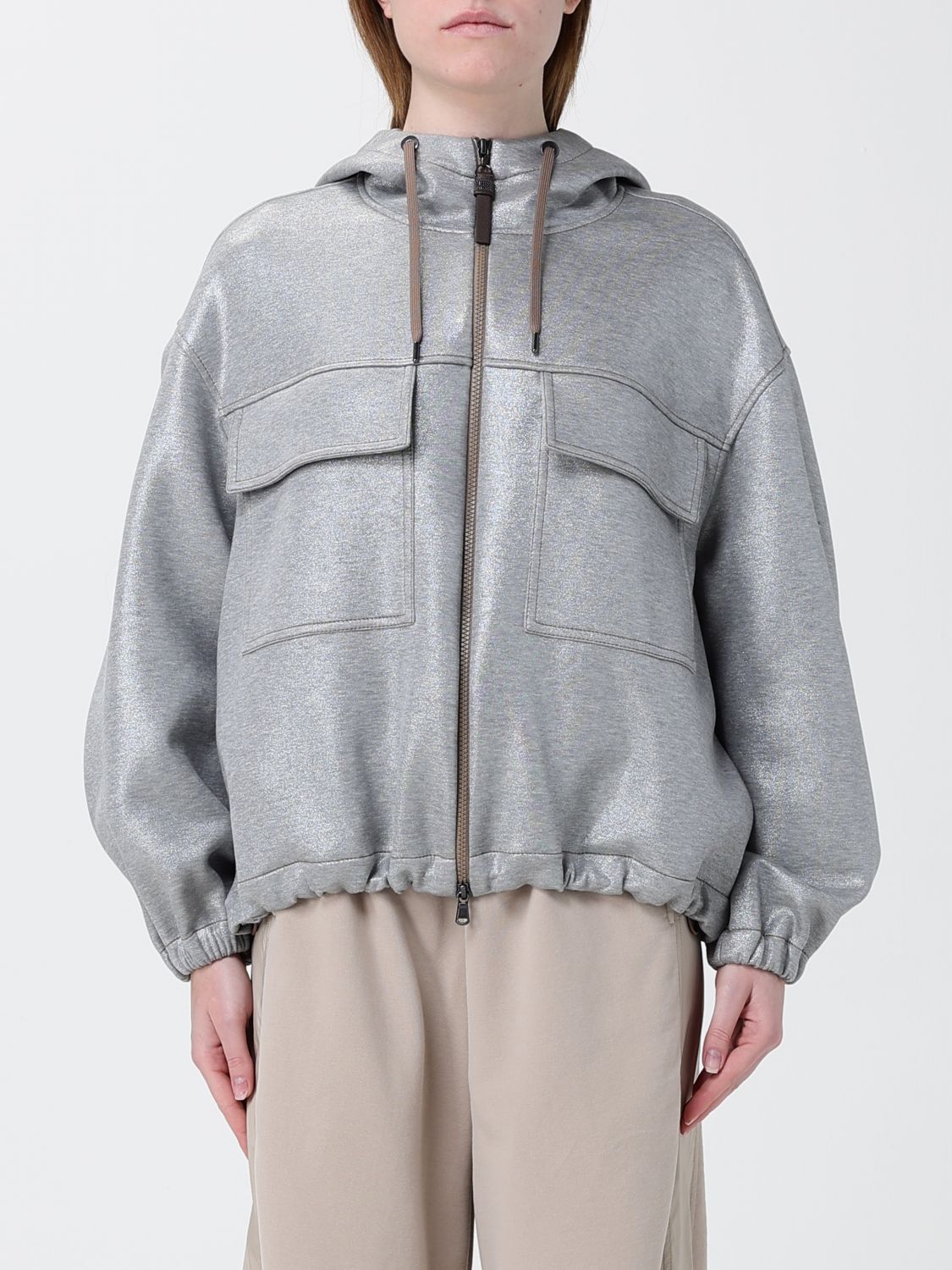 Jacket Woman color Silver