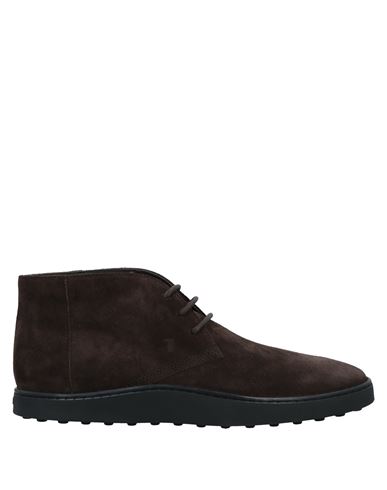Man Ankle boots Dark brown