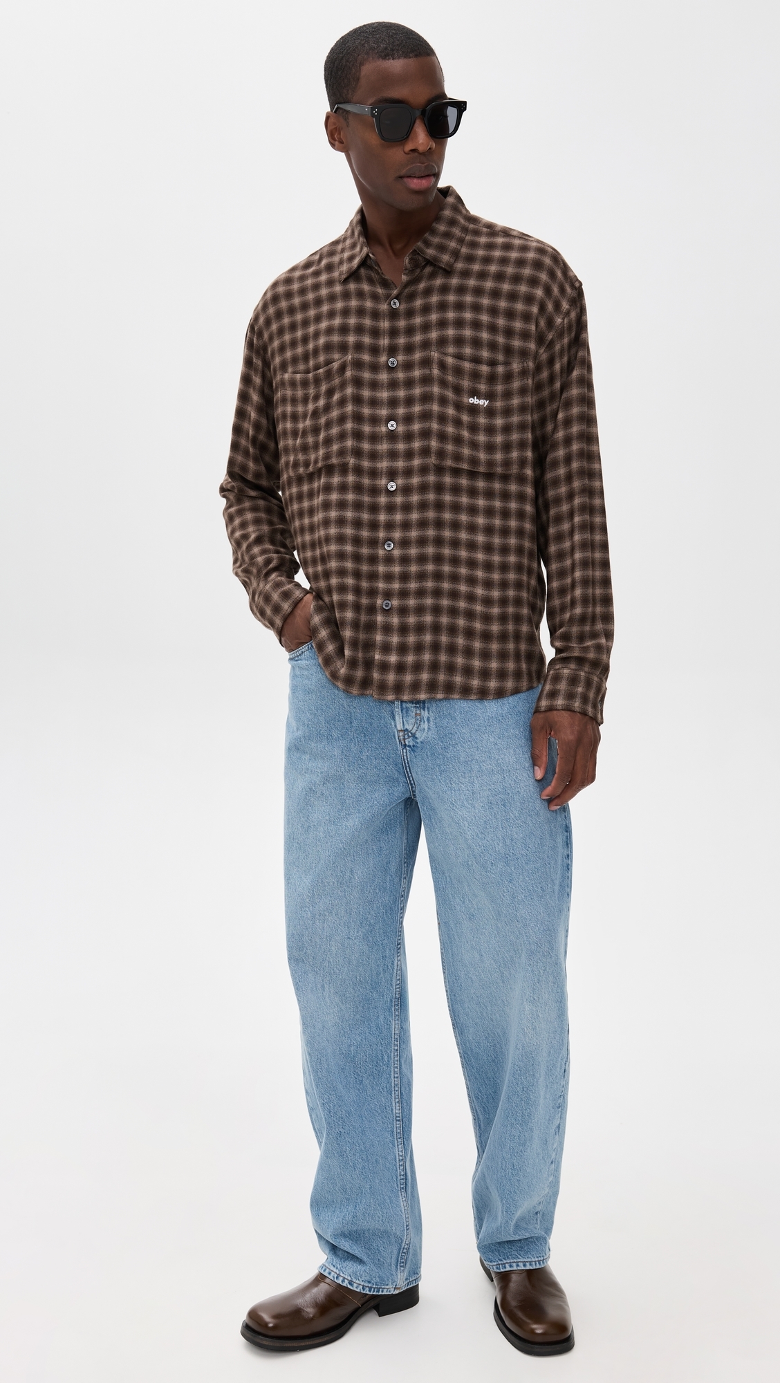 Clarence Plaid Shirt Black