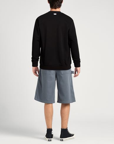 Man Sweatshirt Black Size XXL Cotton