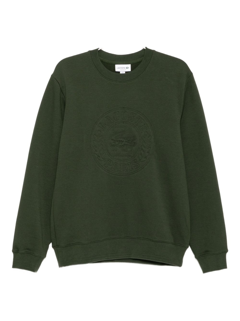 Embossed-logo sweatshirt - Green