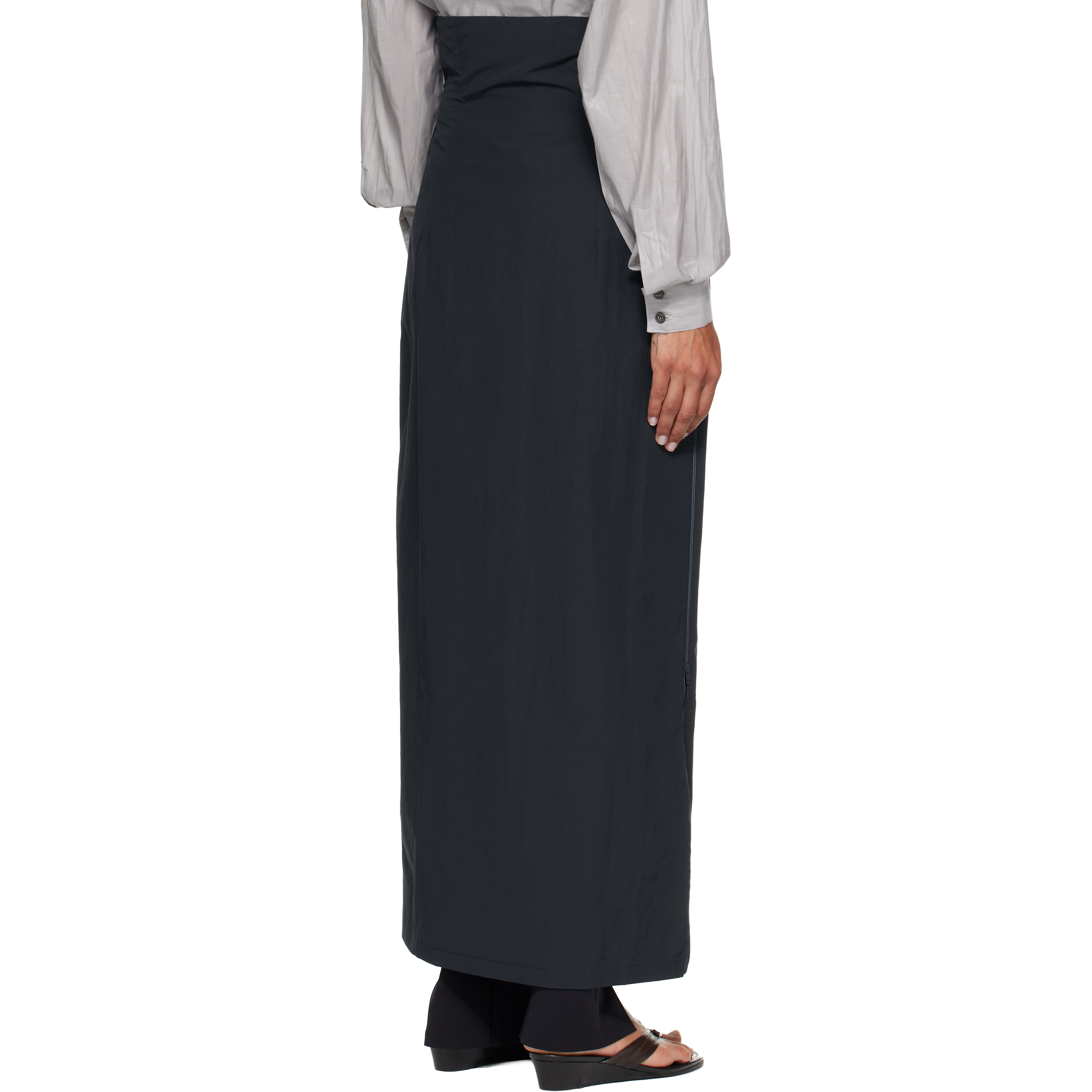Navy Fosca Maxi Skirt