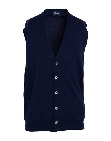 Man Cardigan Navy Size 38 Cashmere