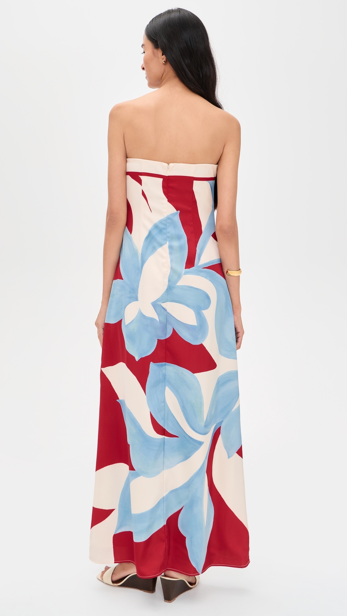 Amoree Strapless Maxi Dress Amoree Red