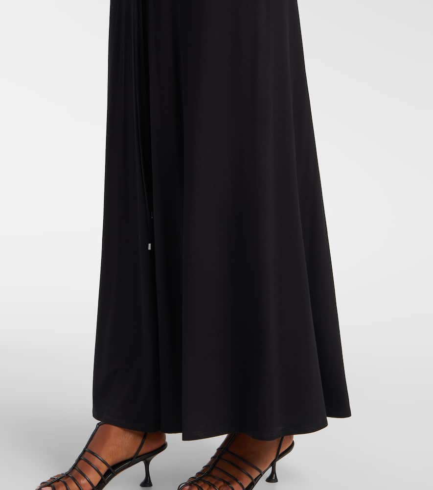 Doppia gathered maxi dress