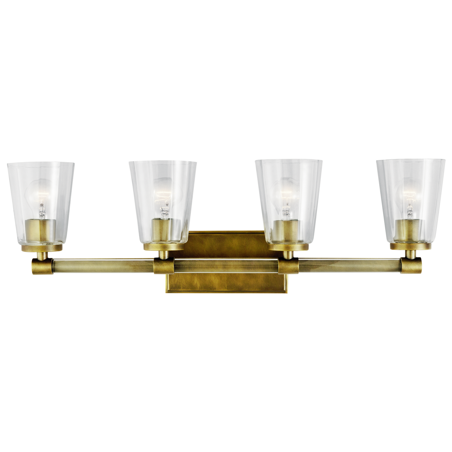 Audrea Bathroom Vanity Light 4-Light in Natural Bra