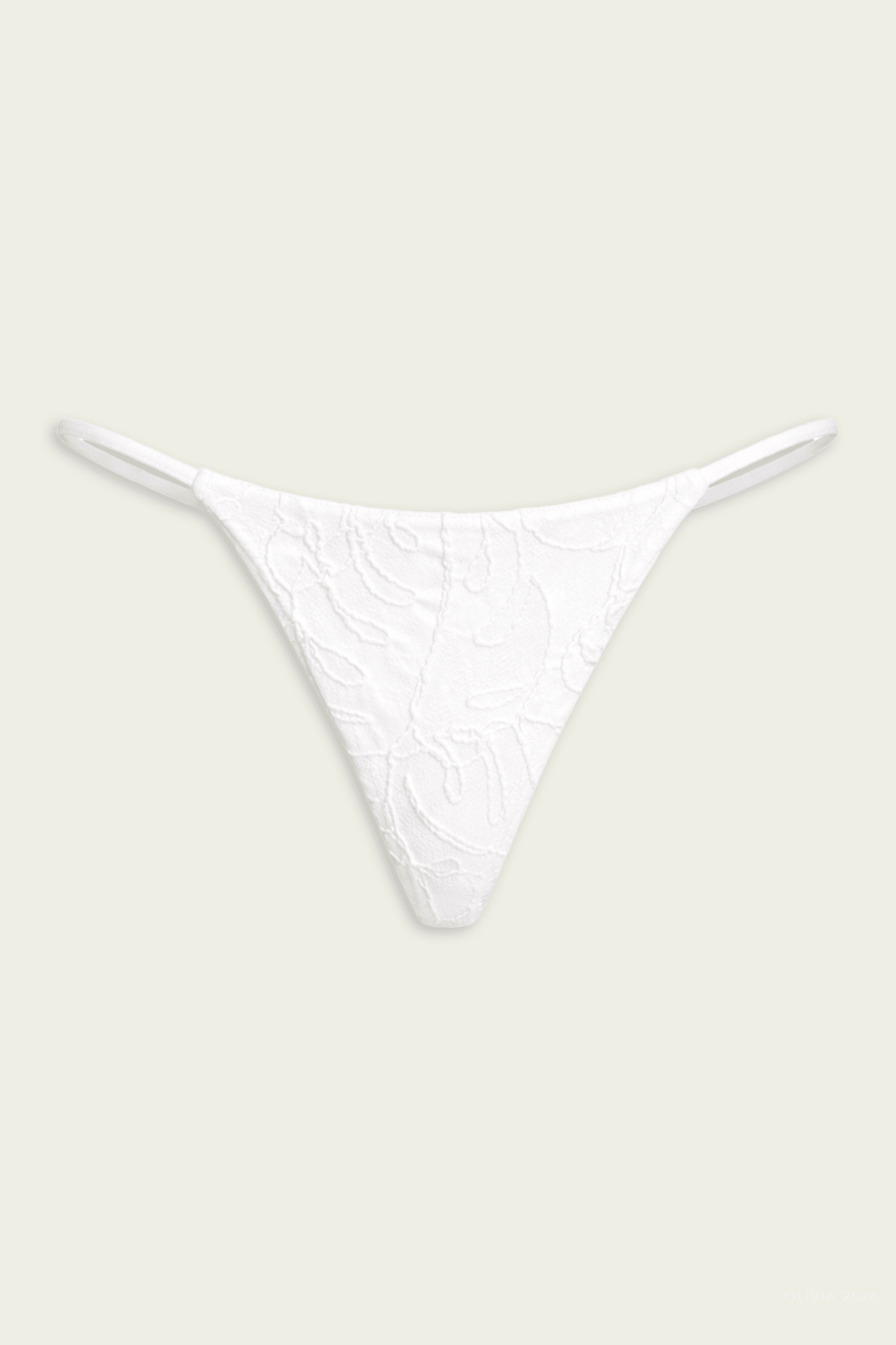Peyton Bikini Bottom in Porcelain