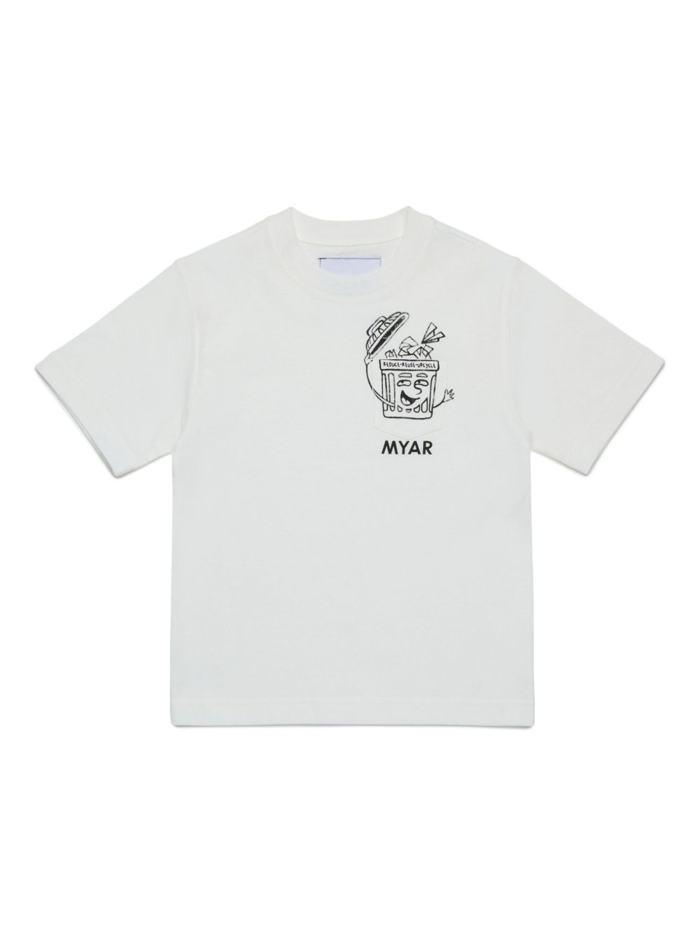 MYAR KIDS logo-print T-shirt - White