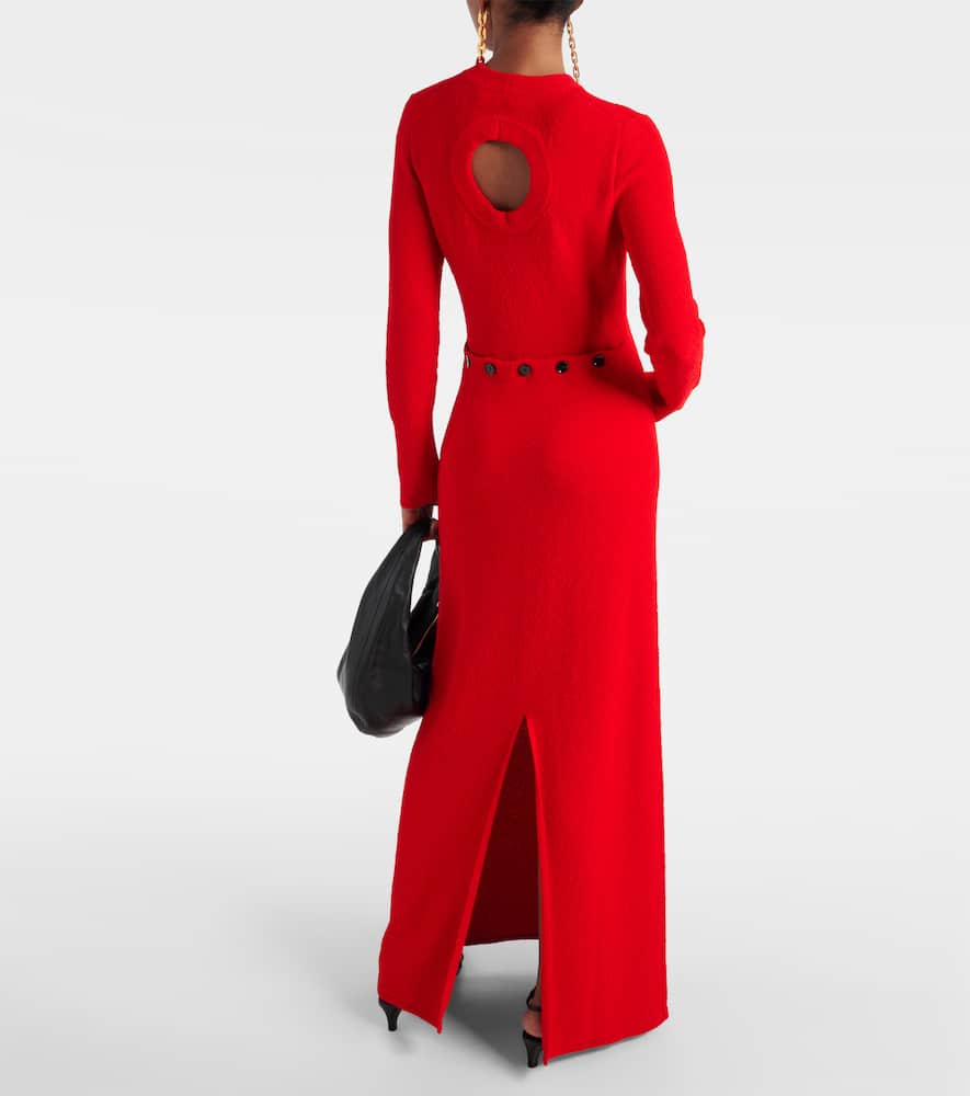 Lara cutout bouclé maxi dress