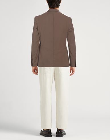 Man Blazer Khaki Size 46 Polyester, Viscose, Elastane