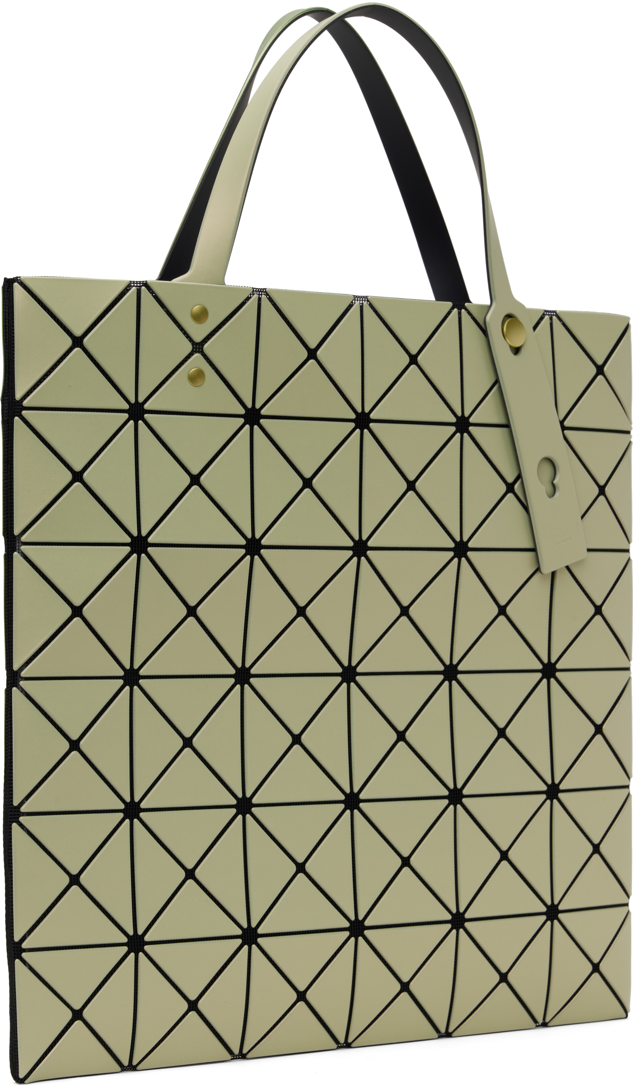 BAO BAO ISSEY MIYAKE Green & Yellow Lucent W Color Tote