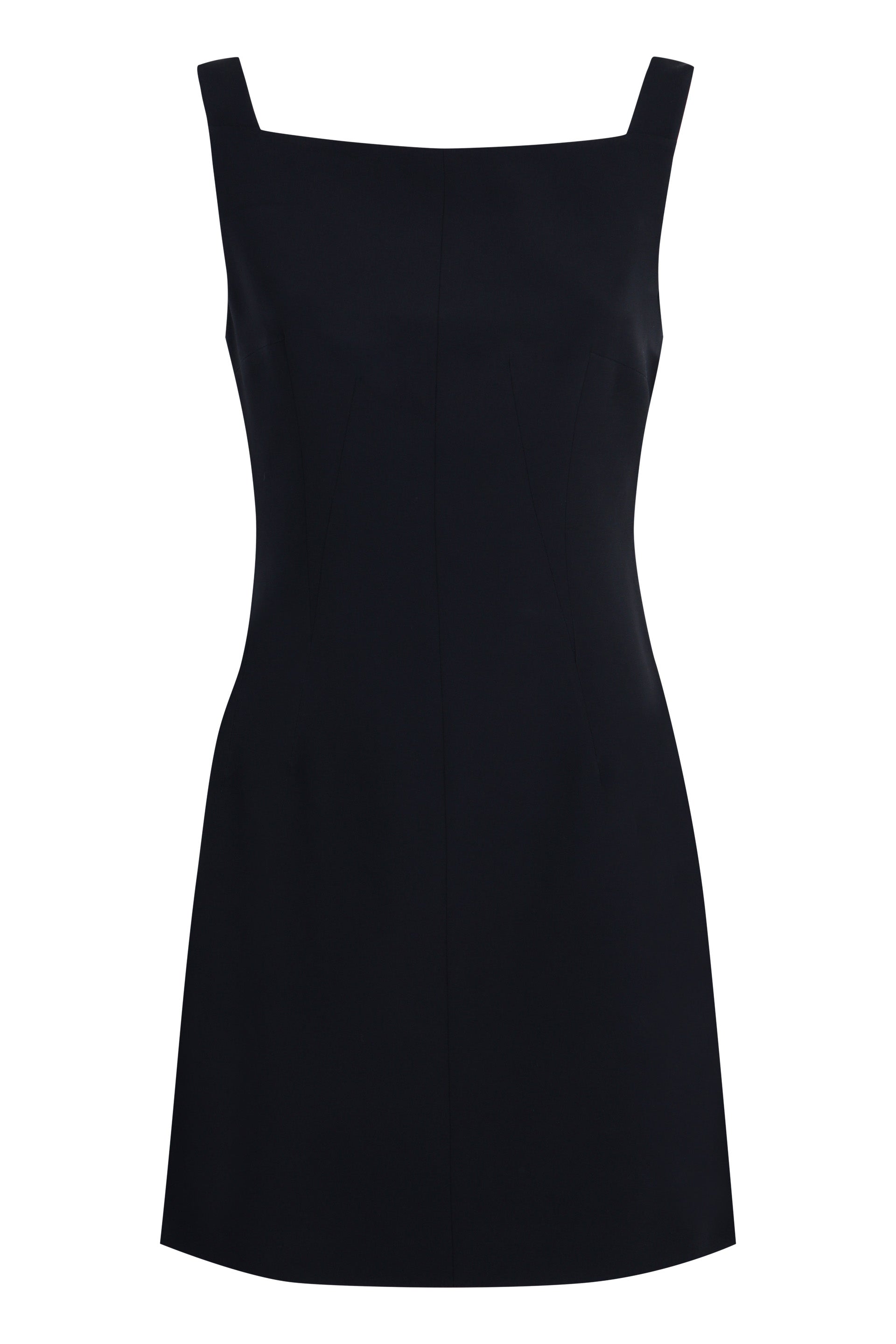 Cowl-back Crepe Minidress