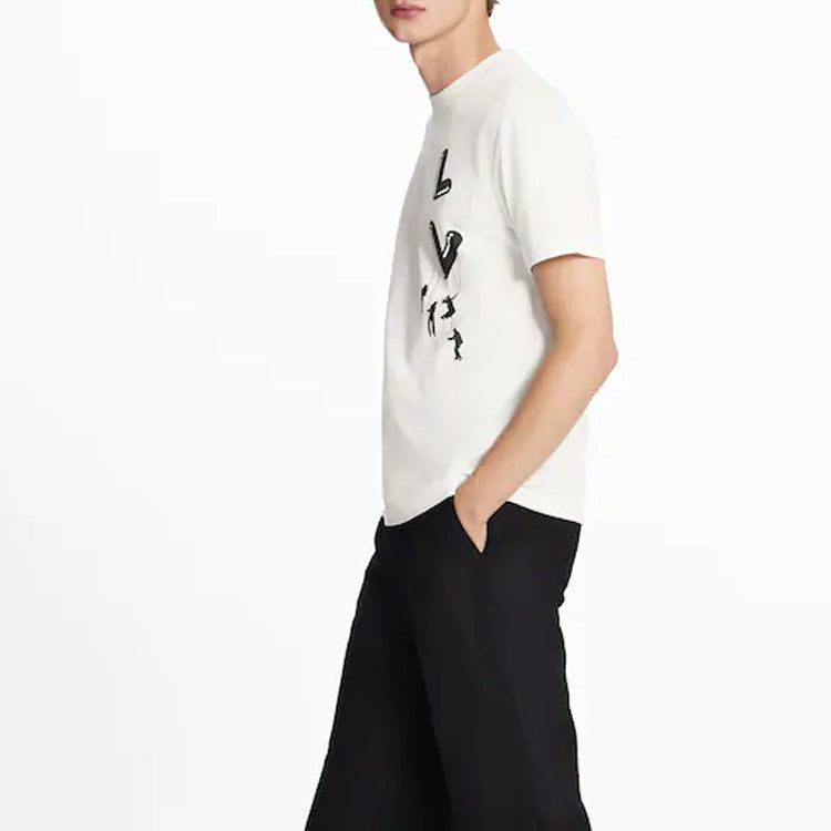 LV SS21 Paratrooper Print Pullover For Men White