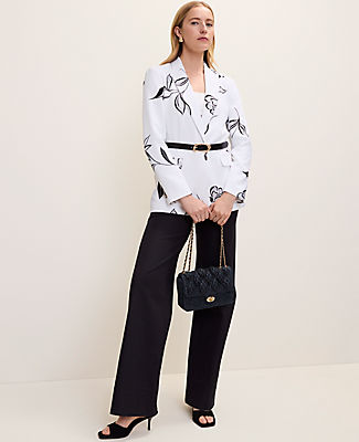 Ann Taylor The Longline Blazer in Floral Print
