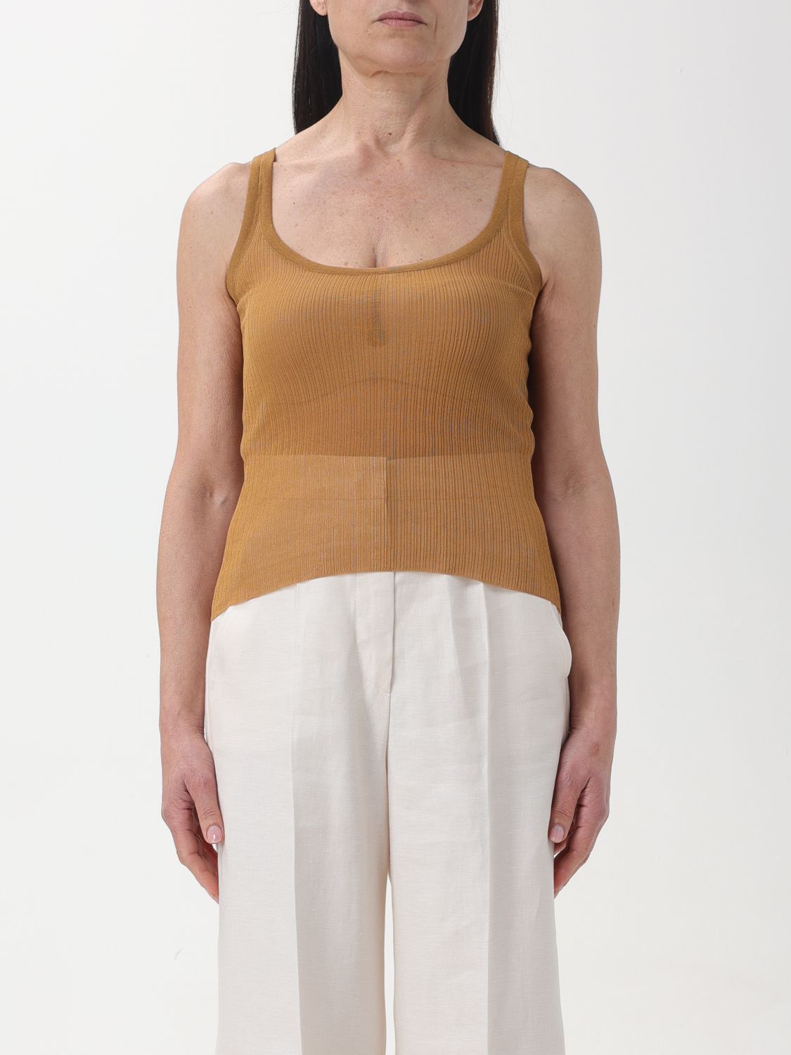 Top Woman color Leather