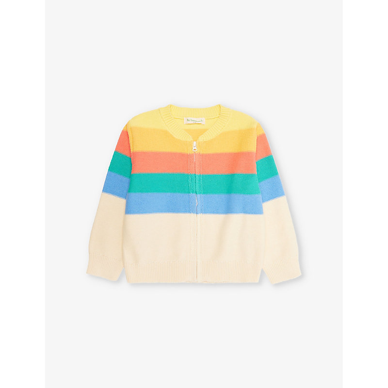 Barnacle Rainbow-Knit Cotton Cardigan