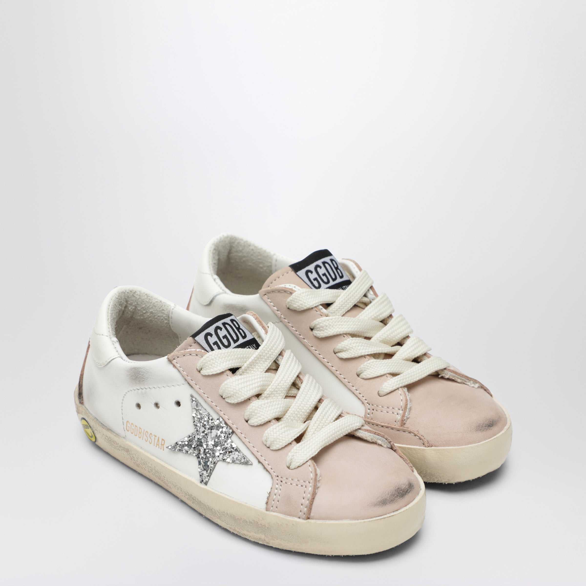 Super-Star sneakers in white/pink/silver