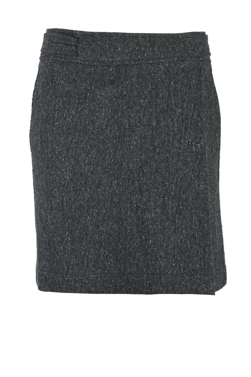 Mini Wrap Skirt - Grey