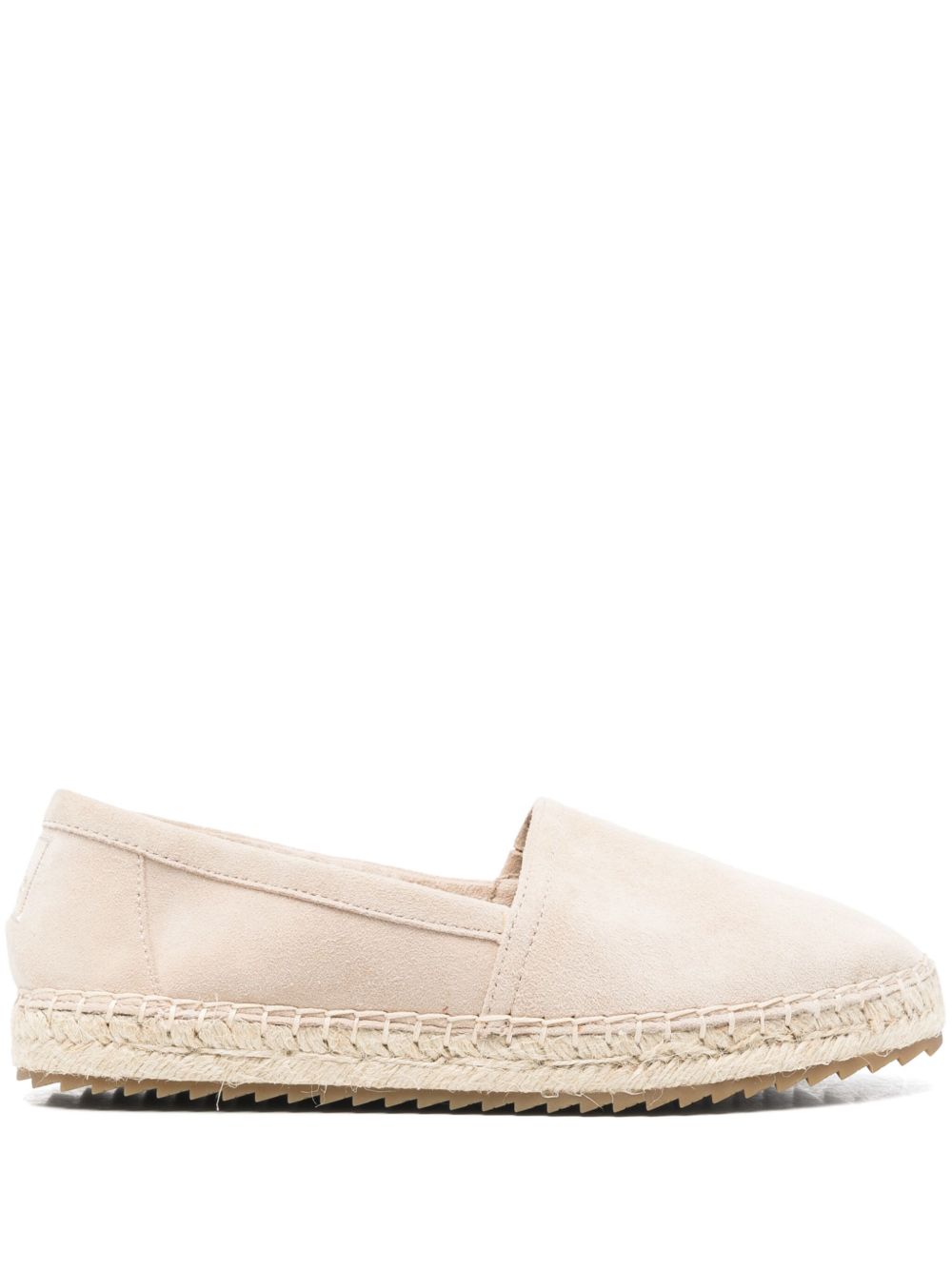 Suede falt espadrilles - Neutrals