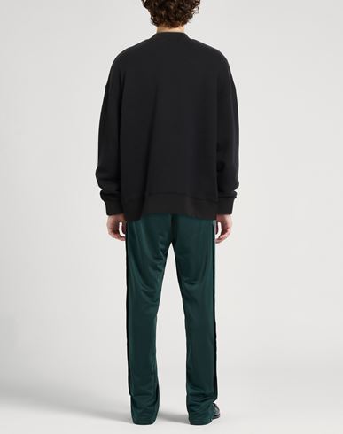 Man Sweatshirt Black Size M Cotton, Elastane
