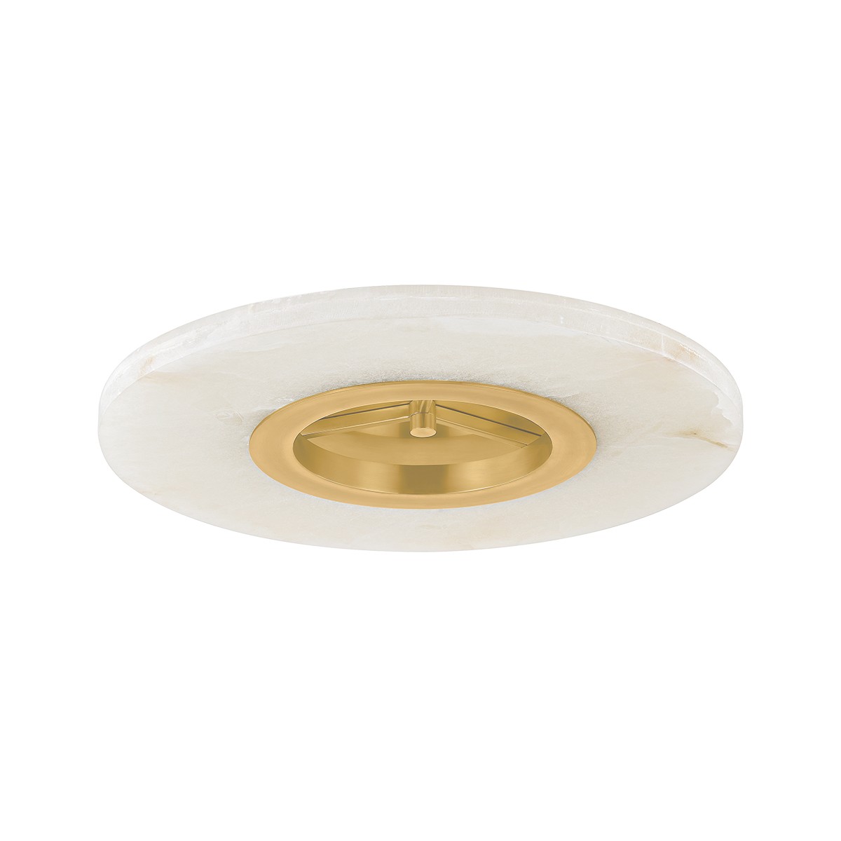 Aged Brass LED Semi Flush Mount from the Alto Collection