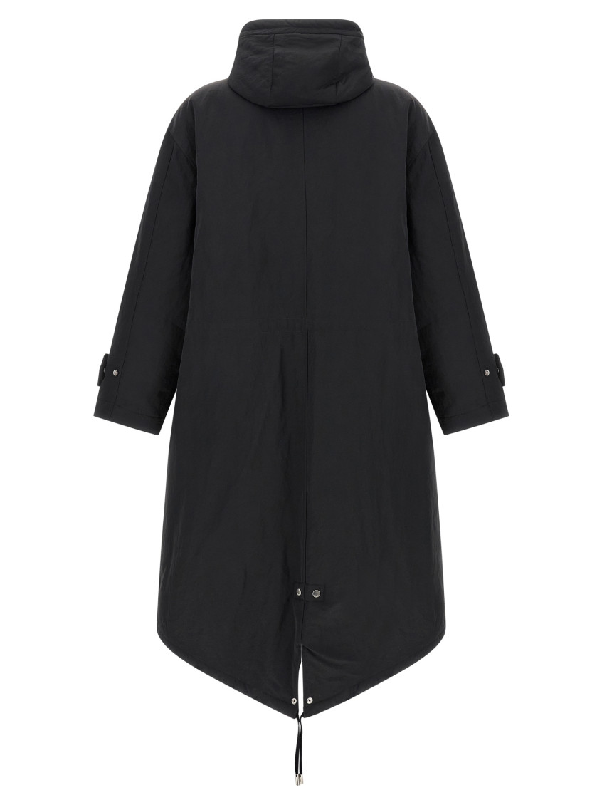 Long Parka Puffer Jackets Gray