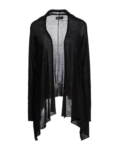 Woman Cardigan Black Size M Merino Wool