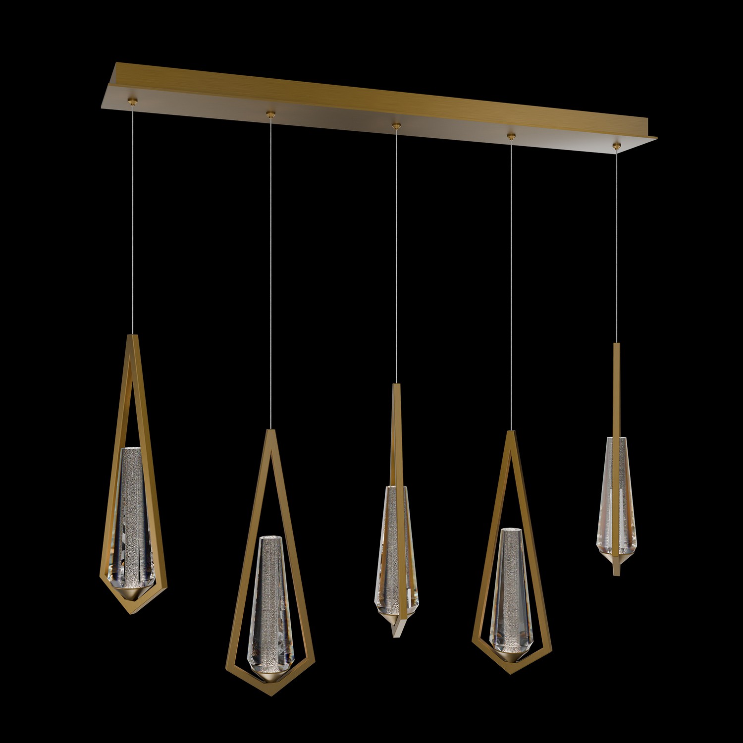 Aged Brass LED Pendant from the Devotion Collection