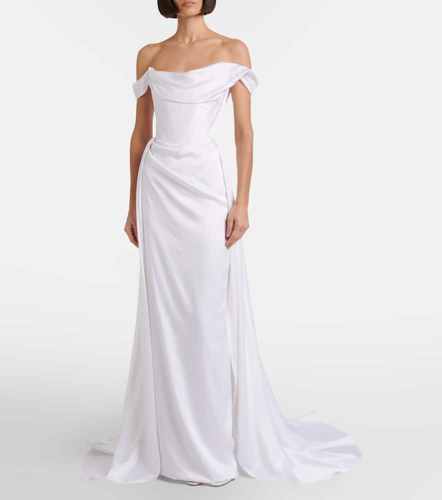 Bridal Nova Grace satin bustier gown