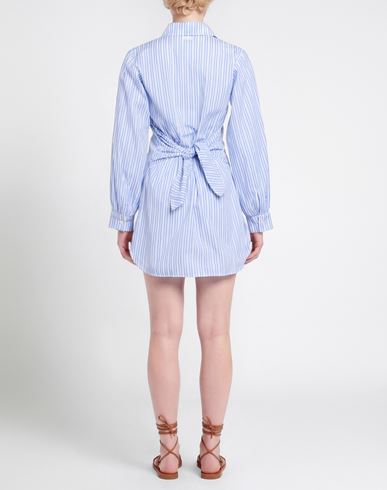 Woman Mini dress Light blue Size 8 Cotton
