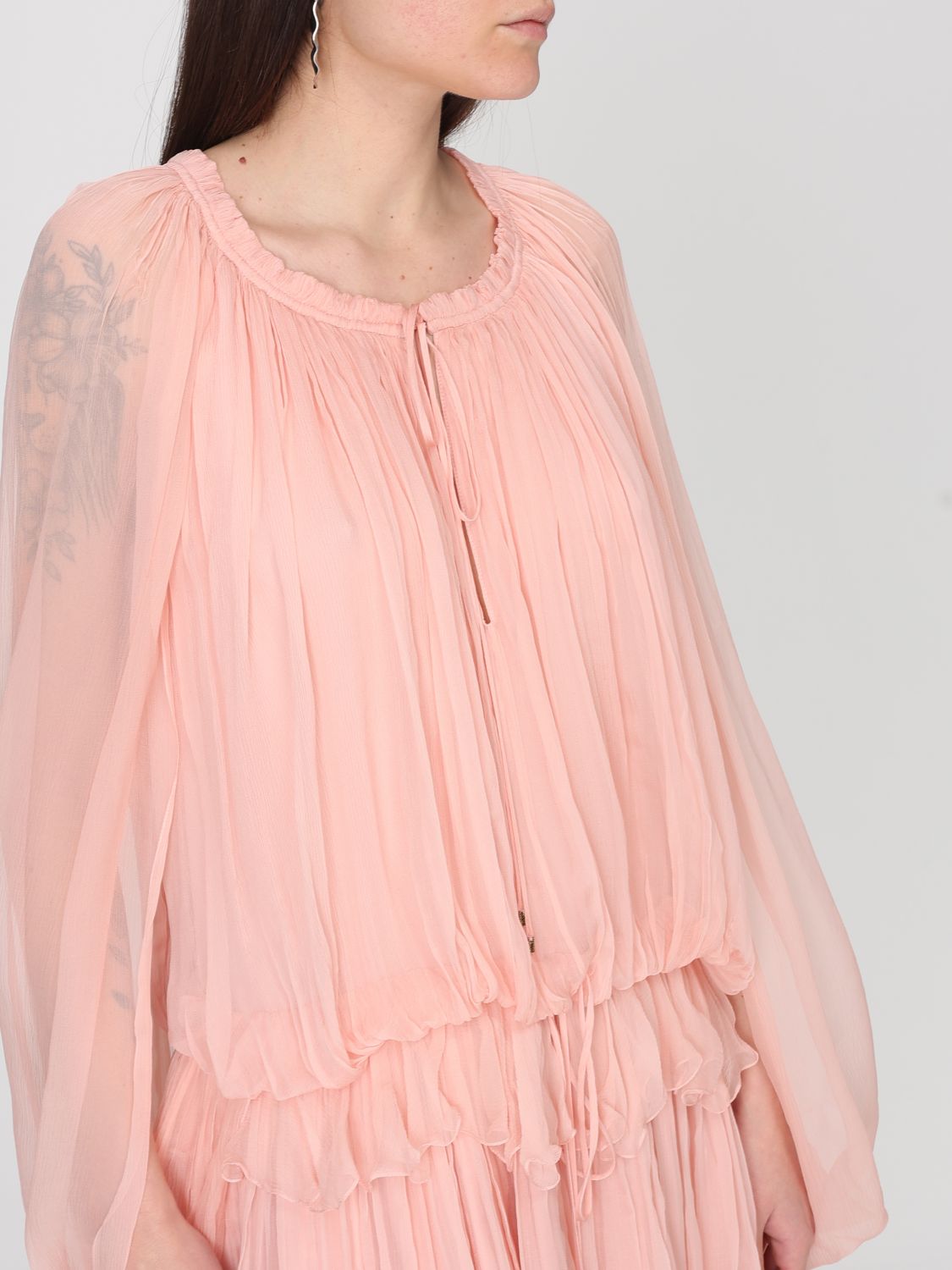 Dress CHLOÉ Woman color Pink