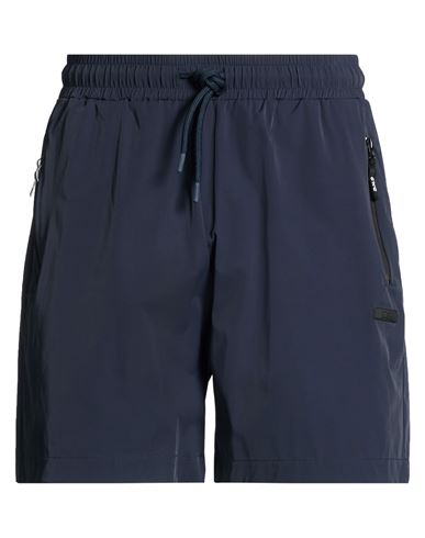 Man Shorts & Bermuda Shorts Blue Size 36 Polyamide, Elastane