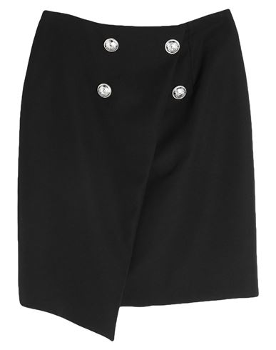 Woman Mini skirt Black Size 4 Wool