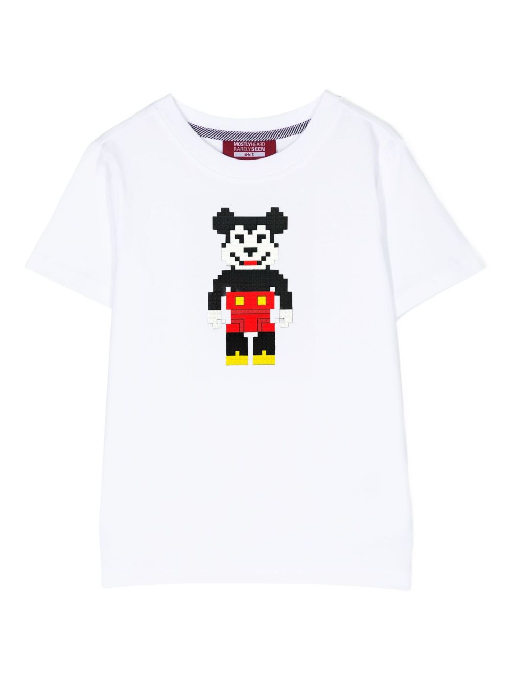 Mostly Heard Rarely Seen 8-Bit Mini Mouse Bear T-Shirt - White