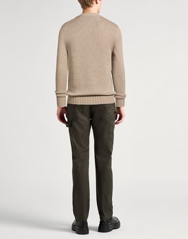 Man Sweater Sand Size 38 Cotton
