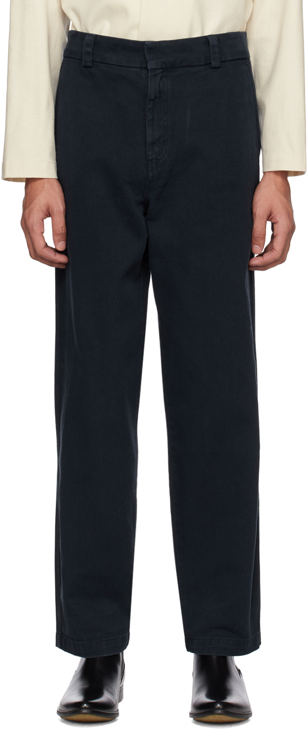 Navy Regular Fit Slacks