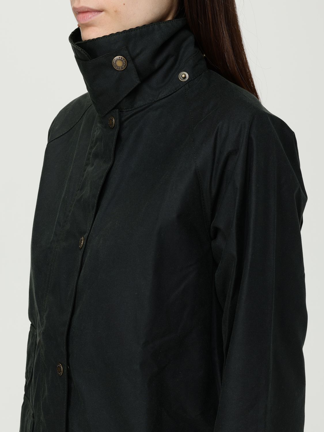 Waxed cotton coat - Green