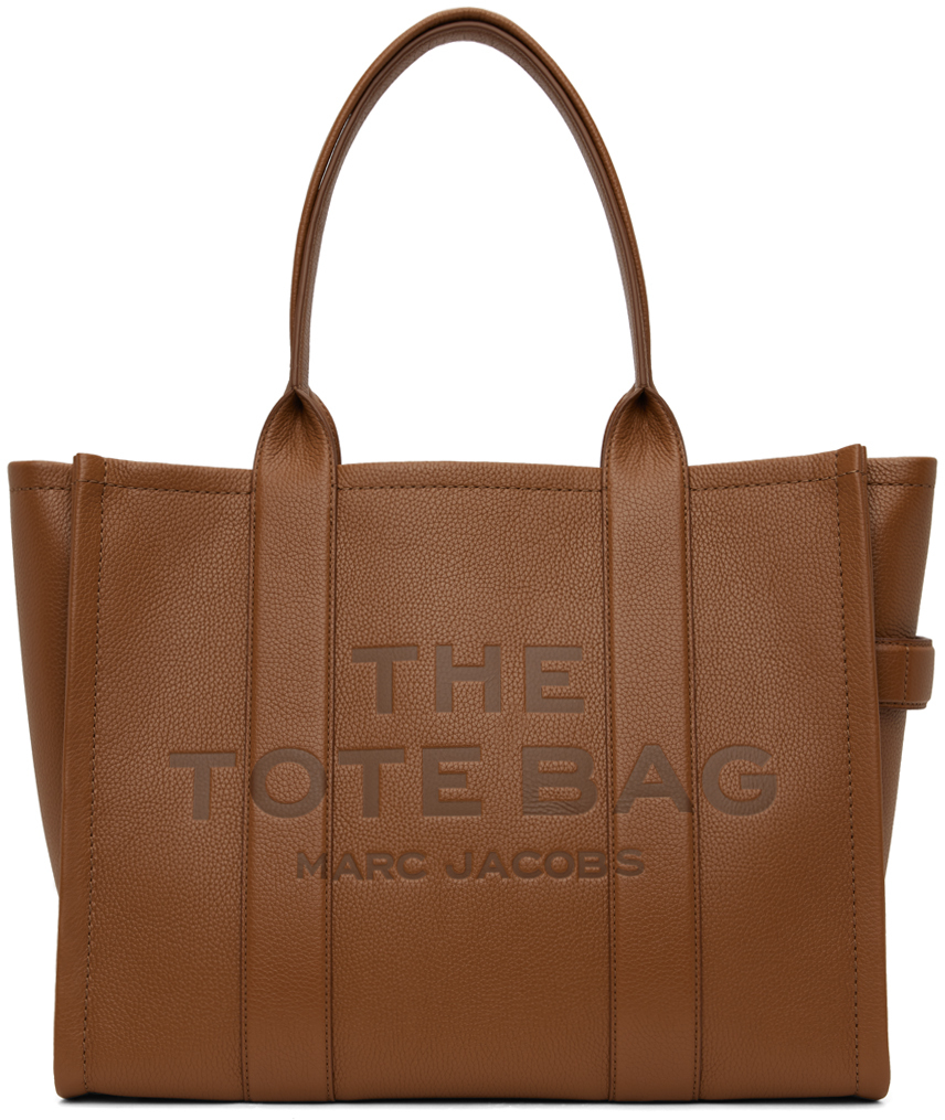 Marc Jacobs Brown 'The Leather Large' Tote