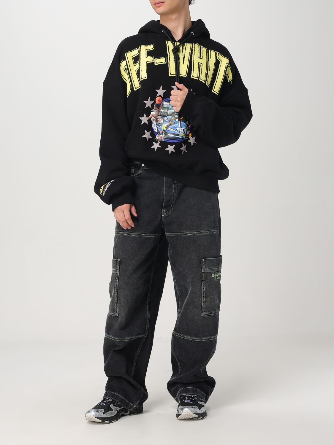 Jeans OFF-WHITE Men color Black