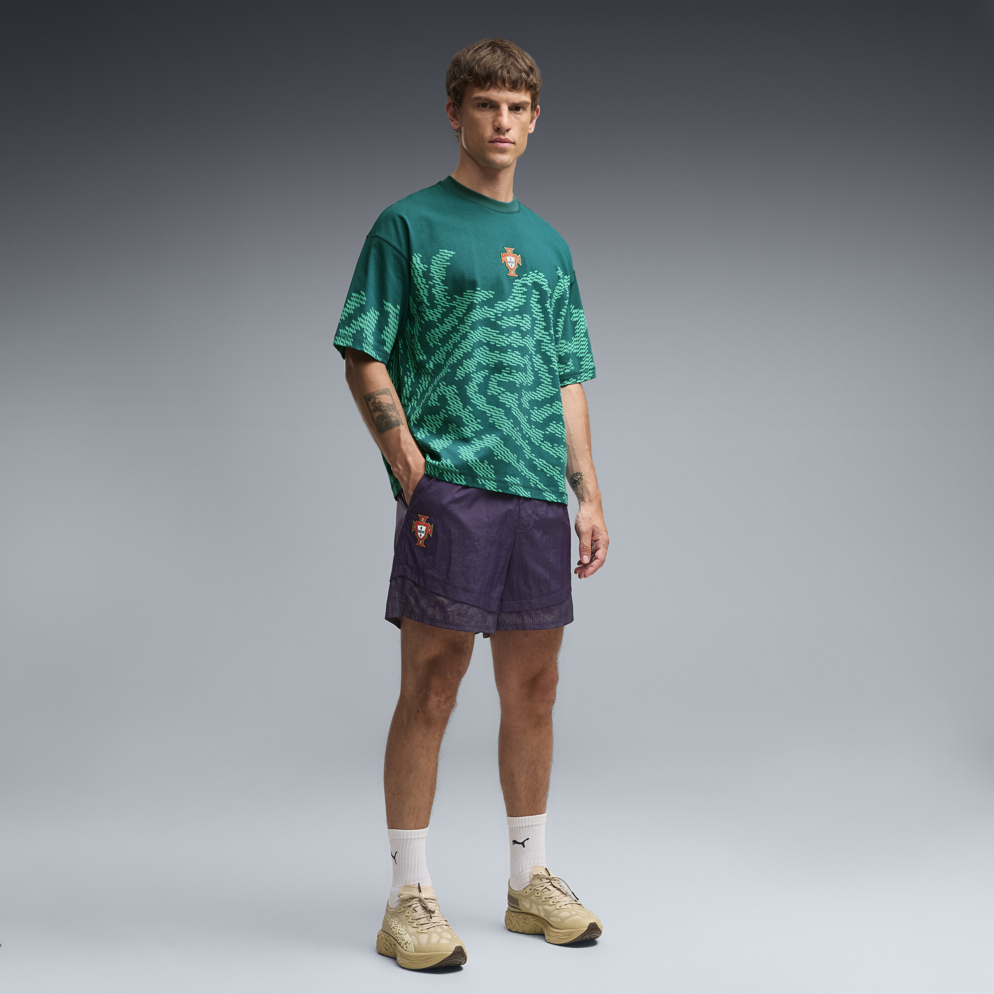 PUMA x PORTUGAL x SALEHE BEMBURY Men's KING Shorts in Purple