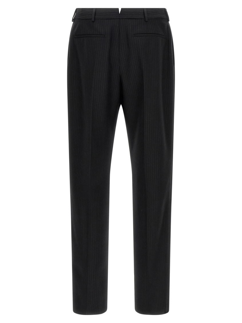 Saint Laurent - tailored trousers pinstripe belt loops pocket