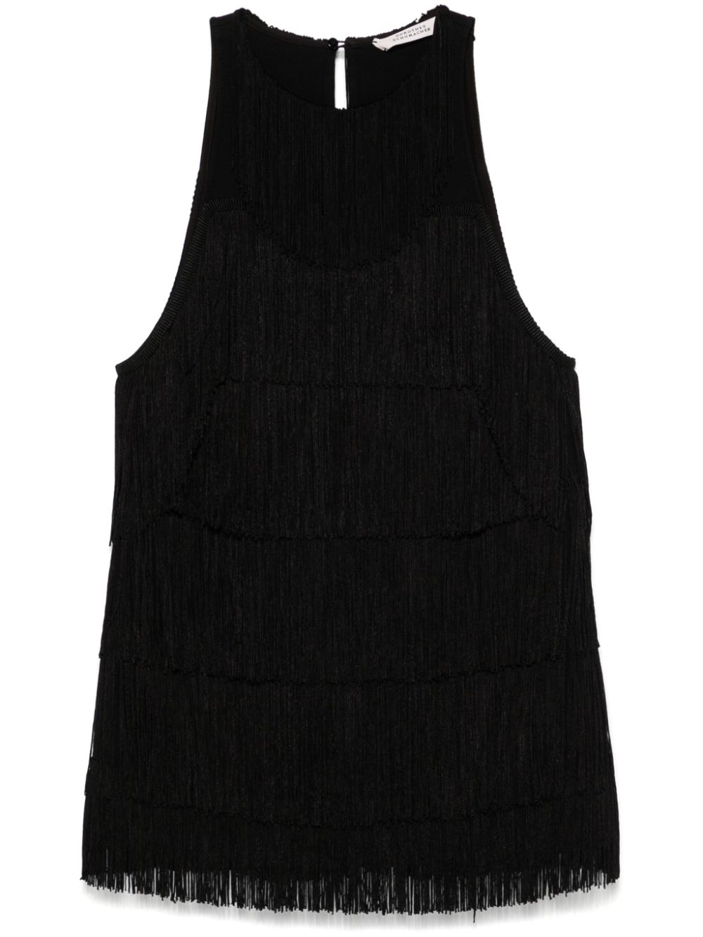 Fringed top - Black