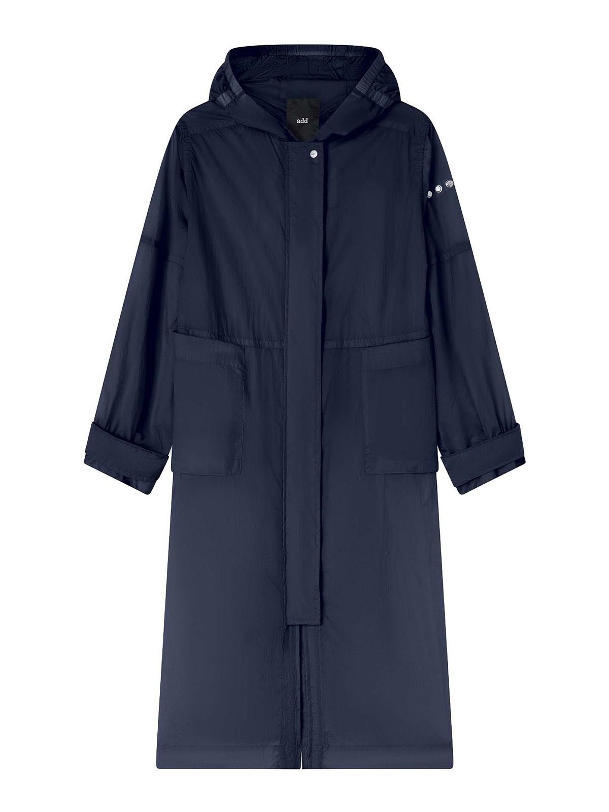 Navy Blue Long Parka