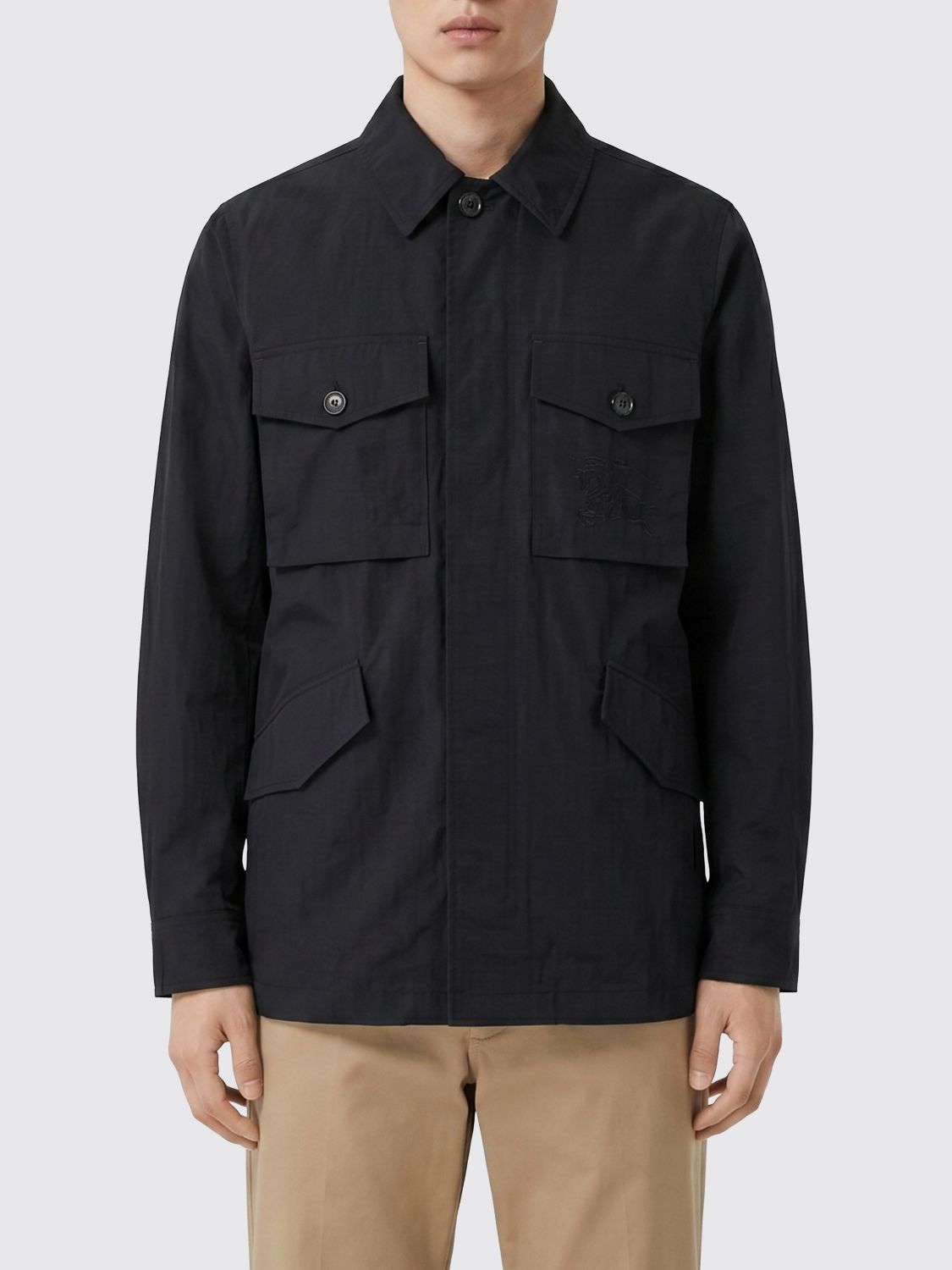Coat Men color Blue