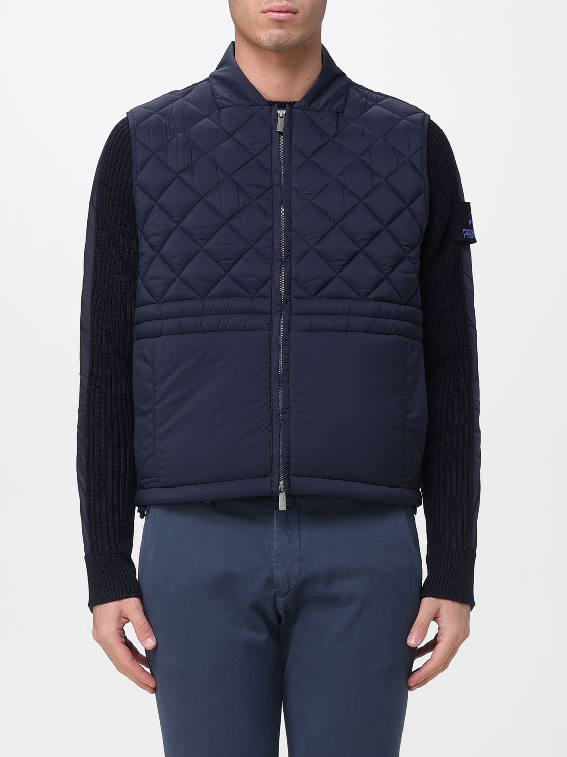 Suit Vest Men color Blue